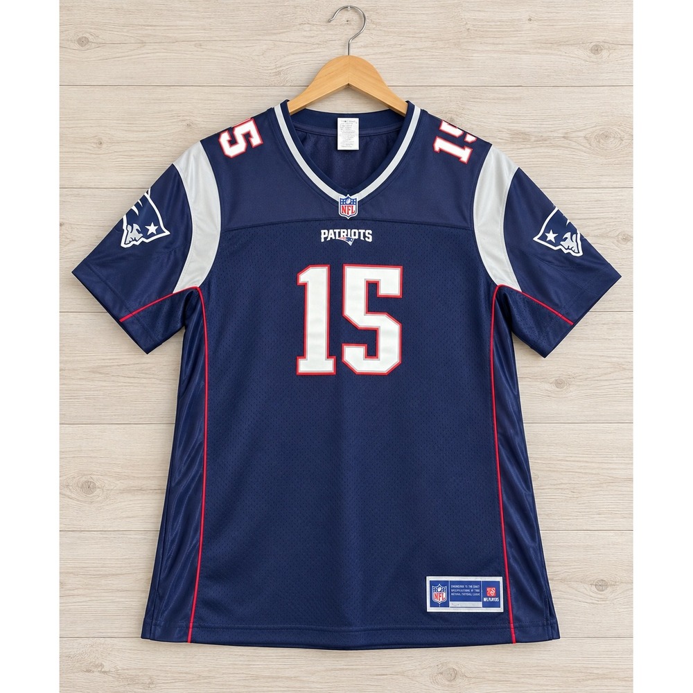 NFL New England Patriots Chris Hogan 15 Jersey Navy Blue Mens XL